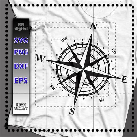 Cricut Svg Compass Etsy