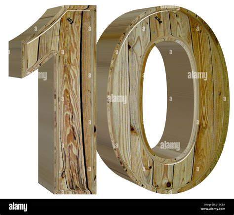 10, chiffre 10, isolé sur fond blanc, 3D render Photo Stock - Alamy