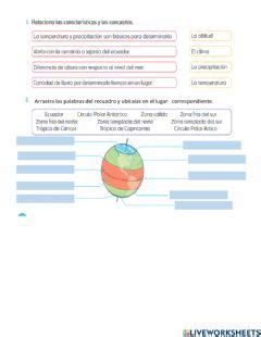 Cuestionario de climas Idioma español o castellano Curso nivel