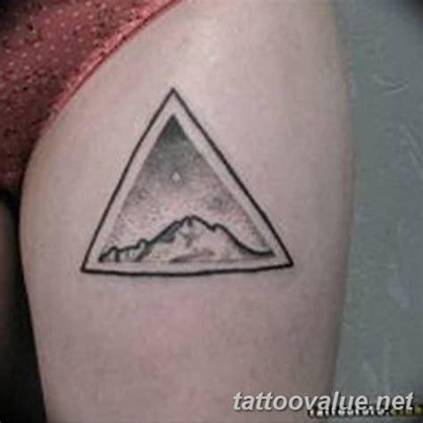 mountain tattoo photo 29.11.2018 №277 - example of a tattoo with a ...