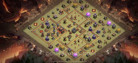 Best Anti 3 Stars War Base Th10 With Link Anti Air Dragon Town Hall Level 10 Cwl Base Copy