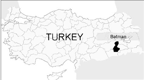 Map Of The Study Area Batman City Of Turkey Download Scientific Diagram