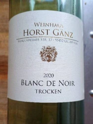 Weingut Horst Ganz Blanc De Noir Trocken Vivino US