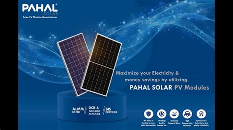 PAHAL SOLAR India S Best Menufacturer GO SOLAR WITH PAHAL SOLAR YouTube