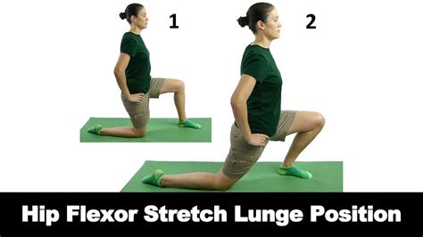 Hip Flexor Stretch Lunge Position Ask Doctor Jo YouTube