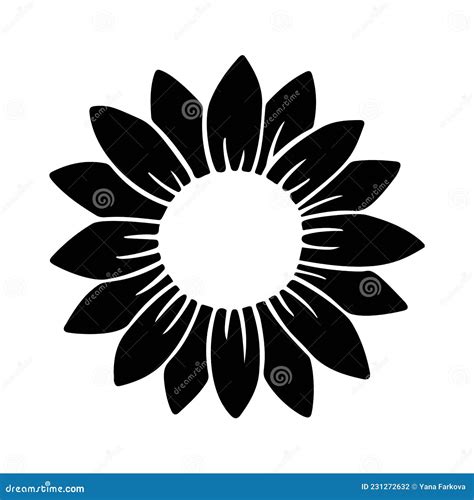 Icono Simple De Girasol Ilustraci N Vectorial De Silueta De Flores