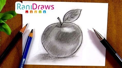 Cómo Dibujar Una Manzana Con Lápiz Paso A Paso Youtube