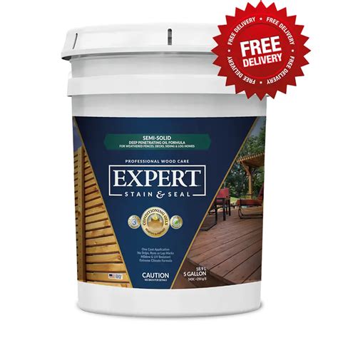 expert stains semi solid fence deck  wood stain twin creeks log