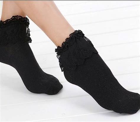 Sweet Cute Princess Girl Vintage Lace Ruffle Frilly Ankle Socks Ebay