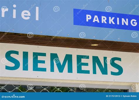 Siemens Logo Brand And Text Sign Of German Multinational Company In