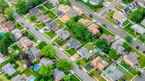 Homes In A Massapequa Park Suburban Neighborhood Long Island New York