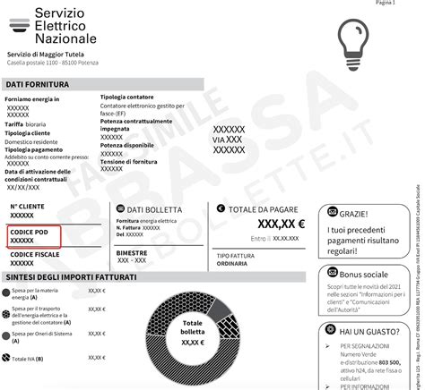 Codice POD Servizio Elettrico Nazionale dov è a cosa serve