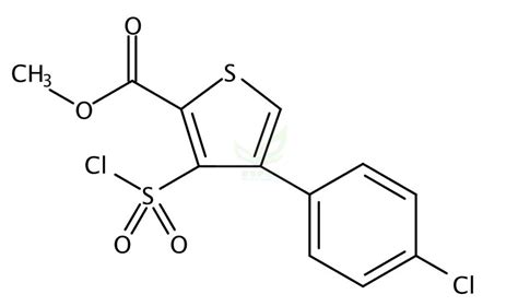 Methyl 4 4 Chlorophenyl 3 Chlorosulfonyl Thiophene 2 Carboxylate