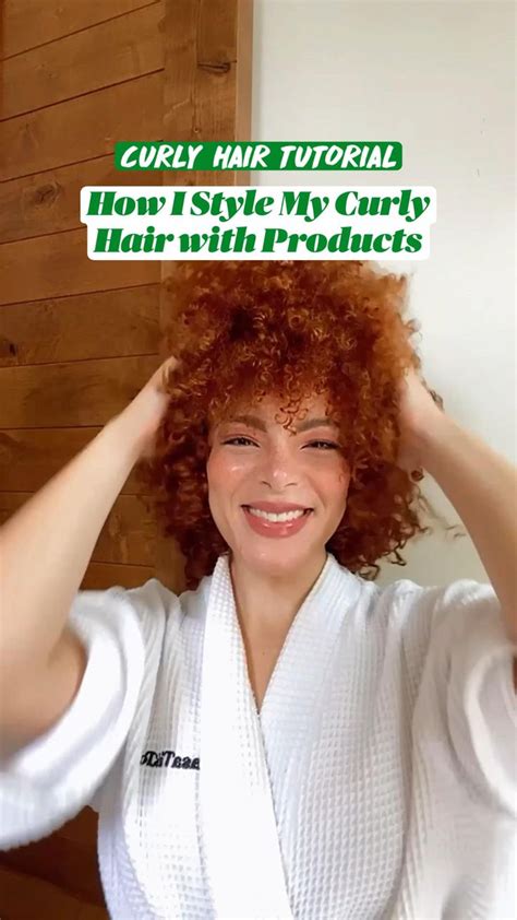 How I Style Curly Hair With Products Curly Hairstyle Tutorial Natural Hairstyle Curl