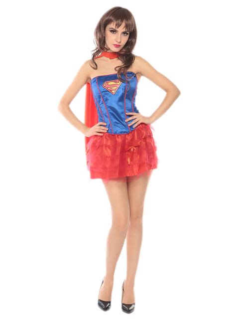 Sexy Mature Women Blue And Red Tutu Supergirl Costume 3s1725 Free Shipping Adult Naughty