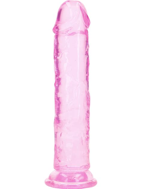 Realrock Crystal Clear Straight Realistic Dildo Cm Rosa Kr