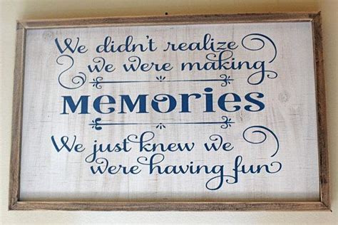 Memories Rustic Wood Sign Framed Wooden Sign Rustic Sign Etsy