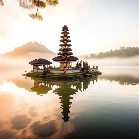 Premium Photo Ancient Pura Ulun Danu Bratan Besakih Or Famous Hindu