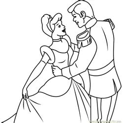 Prince Charming And Cinderella Coloring Page for Kids - Free Cinderella Printable Coloring Pages ...