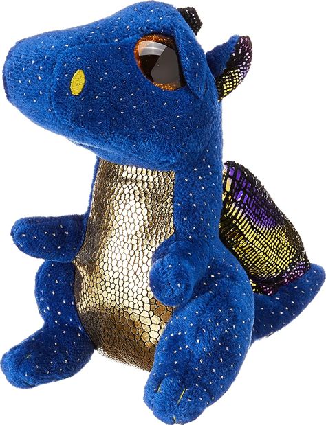 Ty 36879 Saffire Blue Dragon Beanie Boos Multicolored 15 Cm Amazon