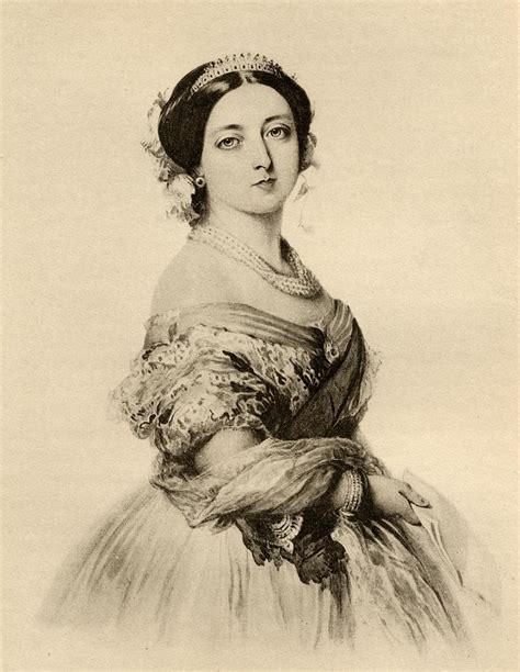 Hm Queen Victoria In 1855 1819 1901 Drawing By Vintage Design Pics