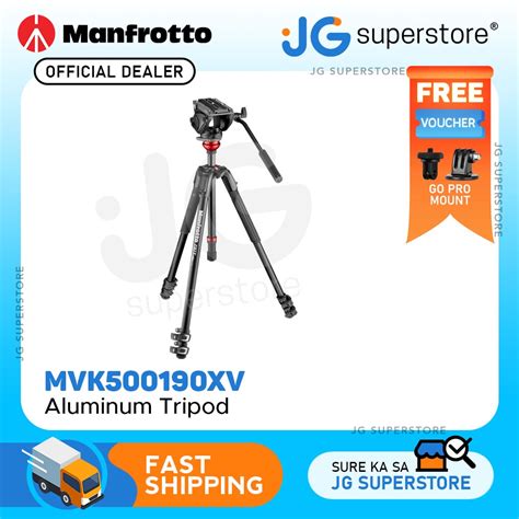 Manfrotto Fluid Video Head With X Video Aluminum Tripod