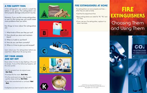 Fire Extinguishers Brochure Fire Safety For Life