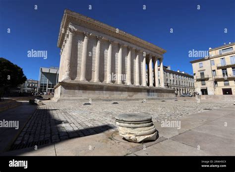 The Maison Carrée Square House of Nimes was listed on the UNESCO