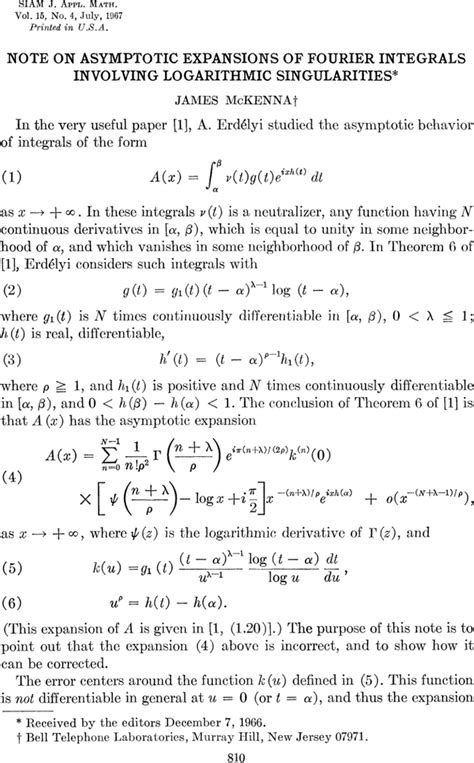 Note On Asymptotic Expansions Of Fourier Integrals Involving