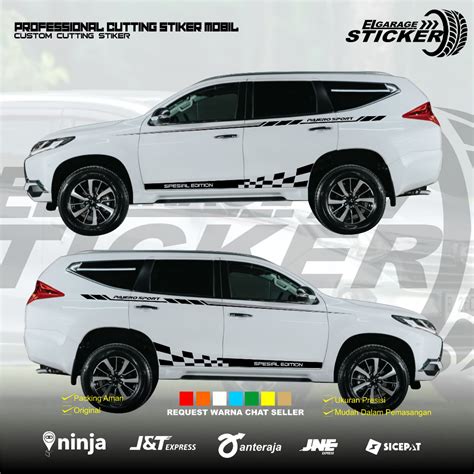 Jual Stiker Mobil Pajero Sport Cutting Stiker List Strip Mobil Pajero