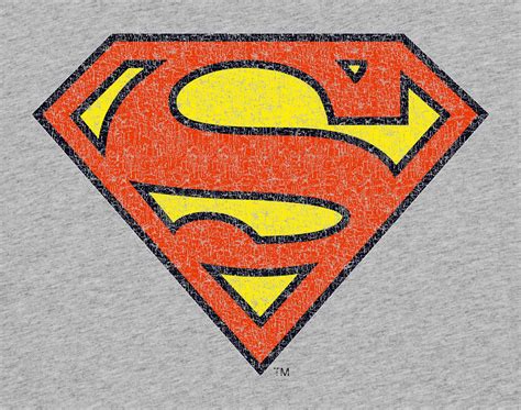 Dc Comics Distressed Superman Logo Childrens Unisex Etsy