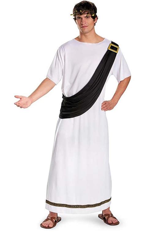 Roman Greek God Toga Adult Mens Fancy Dress Halloween Costume Ebay