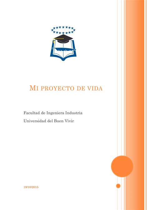 Mi Proyecto De Vida Pdf