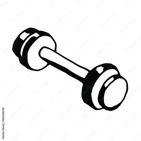 Barbell. Vector clipart. Isolated on transparent background Stock Vector | Adobe Stock