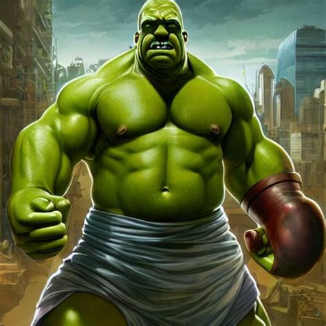 Stabilityai Stable Diffusion Homer Simpson As The Hulk