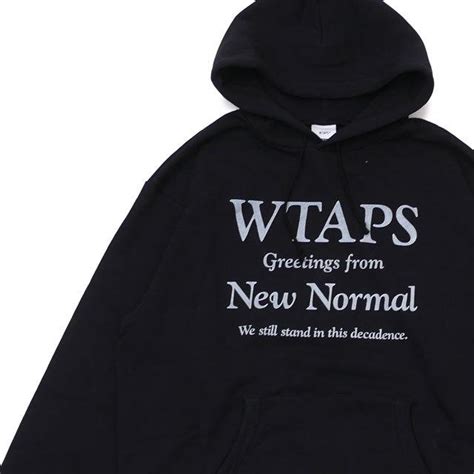 新品 ダブルタップス Wtaps New Normal Hooded パーカー Black ブラック 黒 202atdt Hp02s