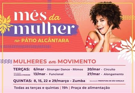 Pátio Alcântara Realiza Programação Especial Gratuita No Mês Da Mulher