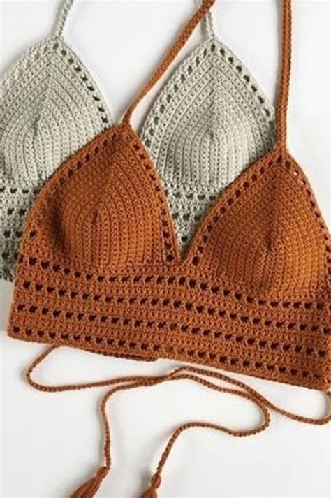 Crochet Swimsuits Pattern Motif Bikini Crochet Crochet Bra Pattern