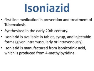 INH drug 'Isoniazid' | PPT