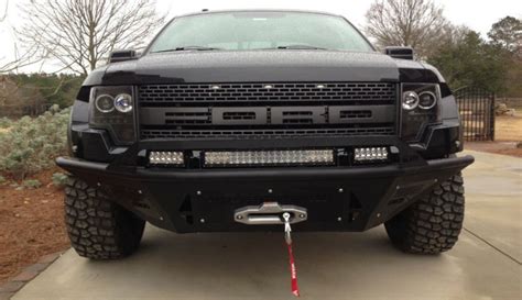 A D D F011052520103 Stealth Fighter Winch Front Bumper For 2010 2014 Ford Svt Raptor