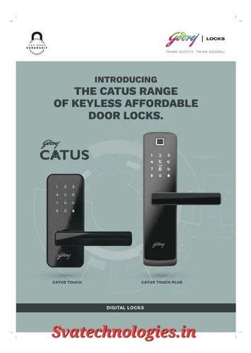 Rectangular Godrej Catus Touch Plus Biometric Door Lock Mortise At Rs