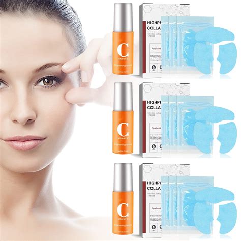 Collagen Mask Kit Mask + Spray, Pure Collagen Films, Premium Pure ...