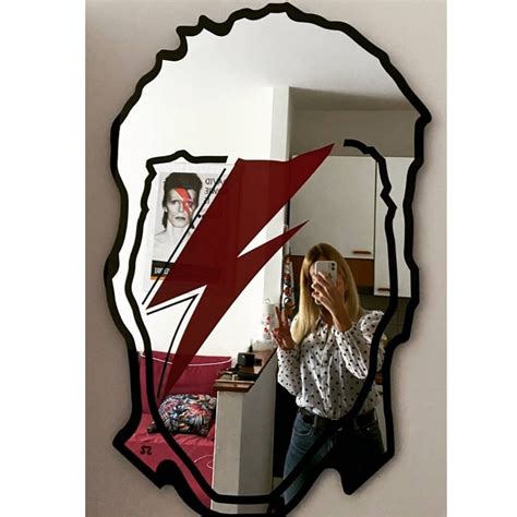 BOWIE WALL MIRROR David Bowie rock mirror pop glam | Etsy