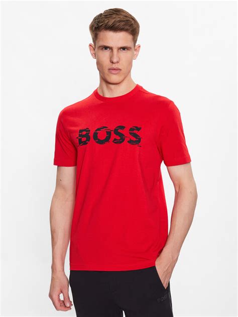 Boss T Shirt 50483730 Rot Regular Fit Modivo At