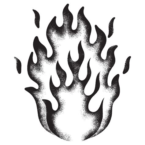 Spray Painted Graffiti Fire Flame Icon Sprayed Isolated With A White