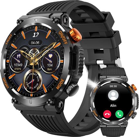 Amazon Military Smart Watch For Men Answer Make Call Outdoor