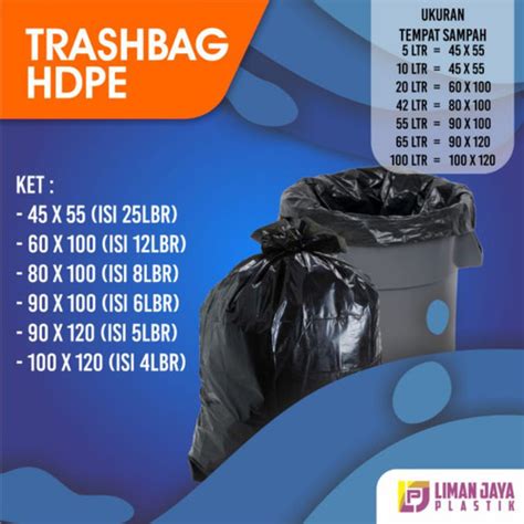 Jual Plastik Sampah Hitam Trash Bag Hitam Kantong Sampah X