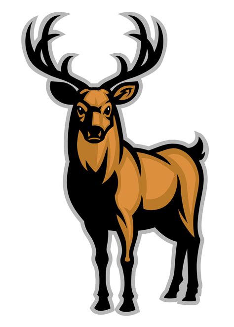 Buck Mascot Logo Style 21113679 Vector Art At Vecteezy