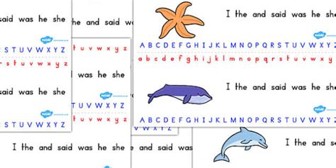 Free Great Barrier Reef Alphabet Strips Professor Feito