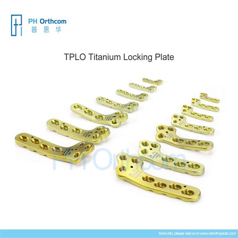 Mm Titanium Tplo Locking Plate Broad Right Pc Pack Ph Orthcom